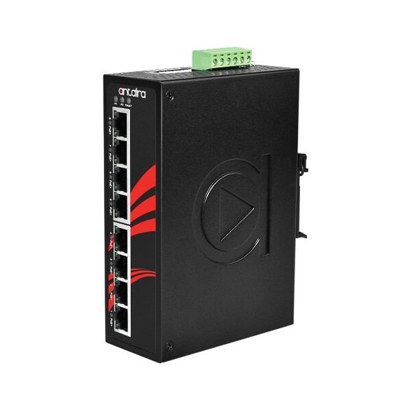 8-Port Industrial PoE+ Gigabit Unmanaged Ethernet Switch